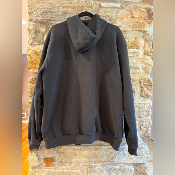Carhartt RAIN DEFENDER® LOOSE FIT THERMAL-LINED FULL-ZIP HOODIE JACKET BLACK L - Picture 5 of 7